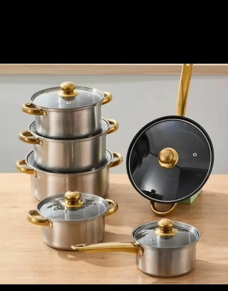 Set de Casseroles en Acier Inoxydable