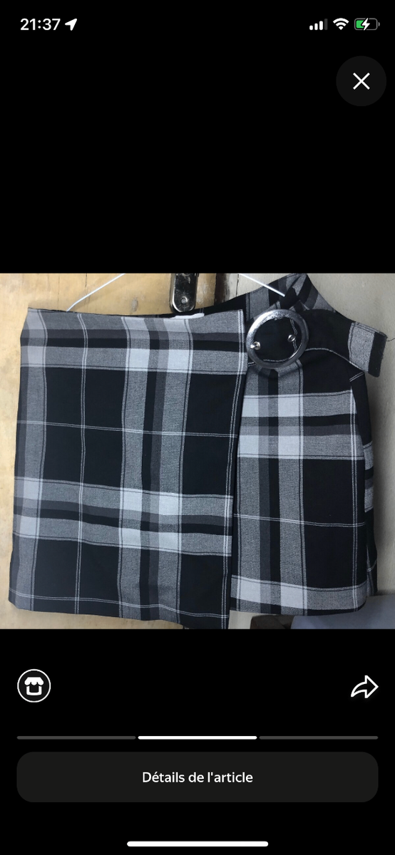 Jupe à carreaux WEEKDAY