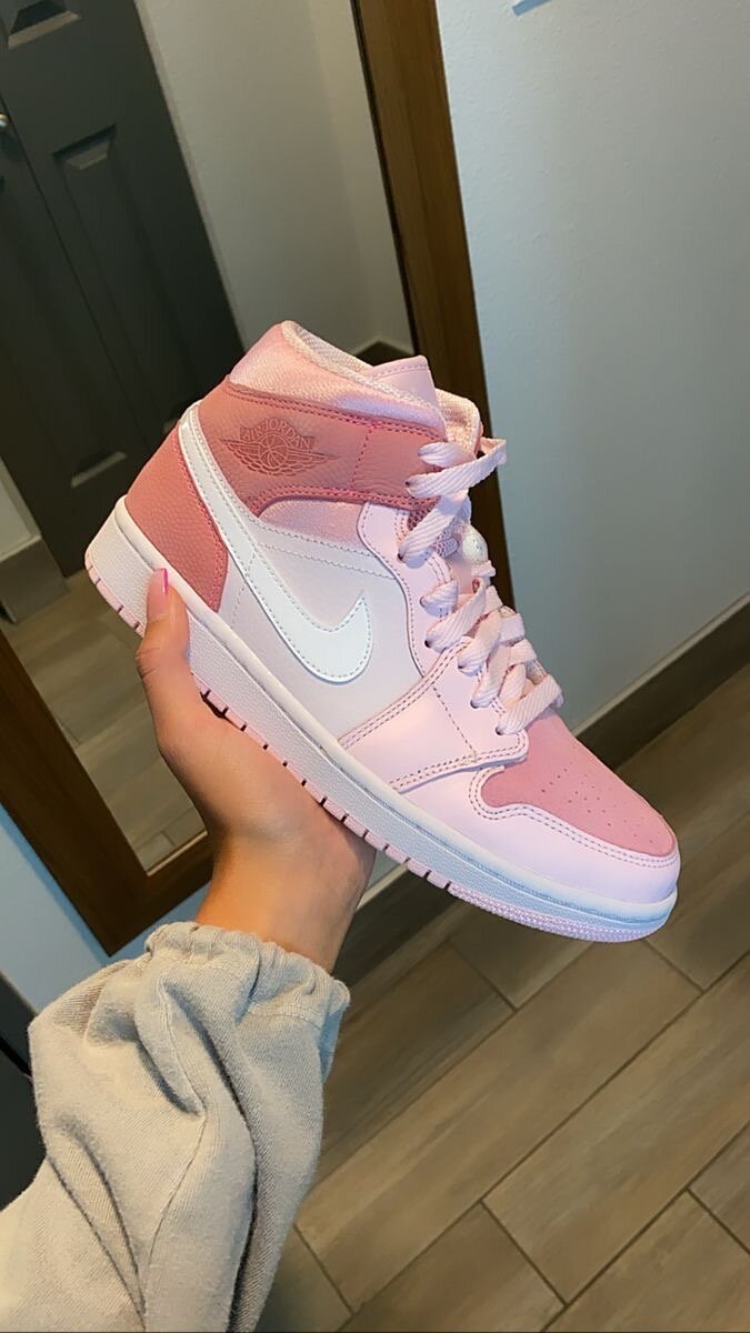 Baskets montantes rose