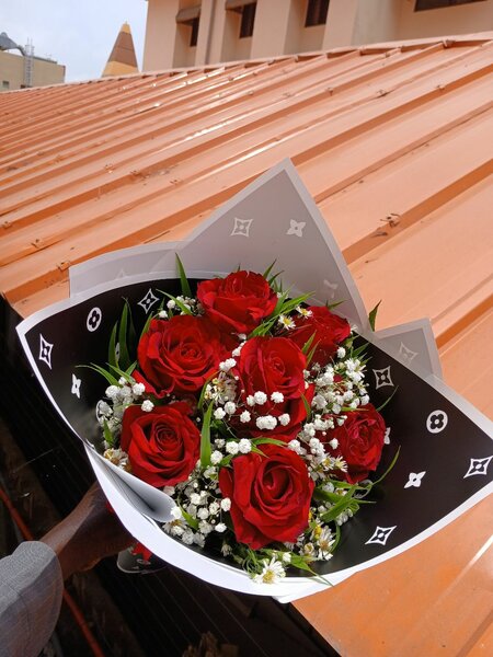 Bouquet de roses rouges