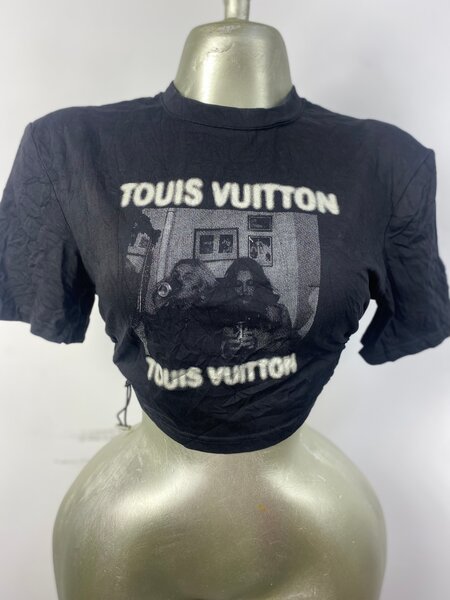 T-shirt noir imprimé tendance