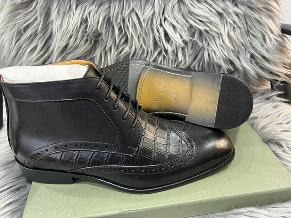 Leather boots
