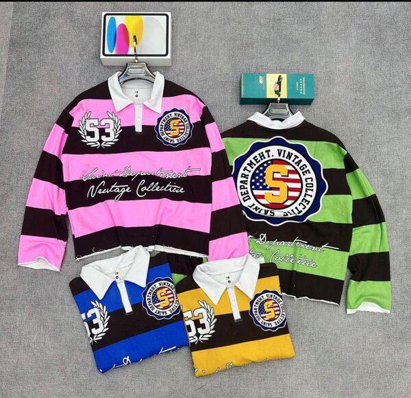 Sweat-shirt rayé vintage