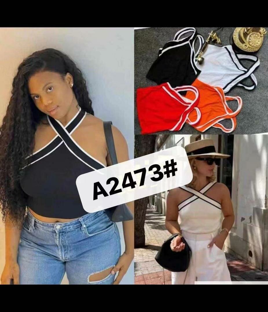 Haut de style croisé élégant