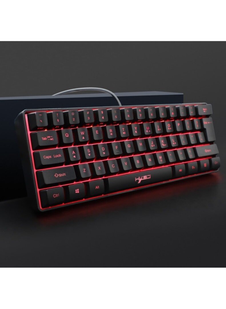 61 keys USB Wired Gaming Keyboard with C