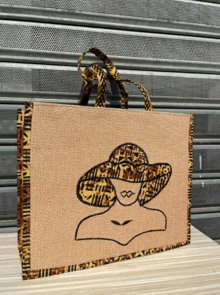 Sac cabas en toile ethnique