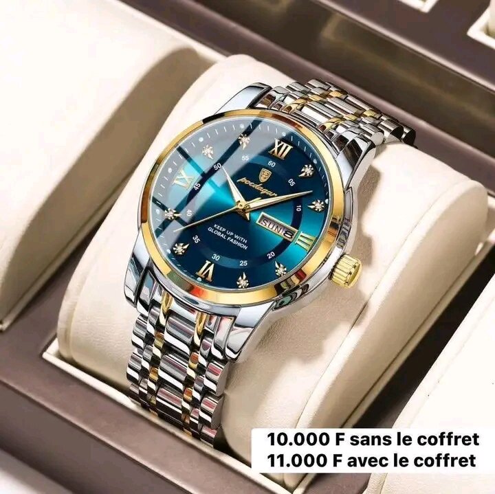 Montre Luxe Quartz Dorée