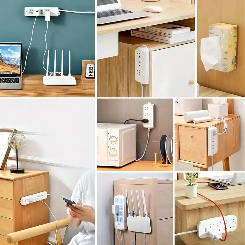 Support mural multiprise