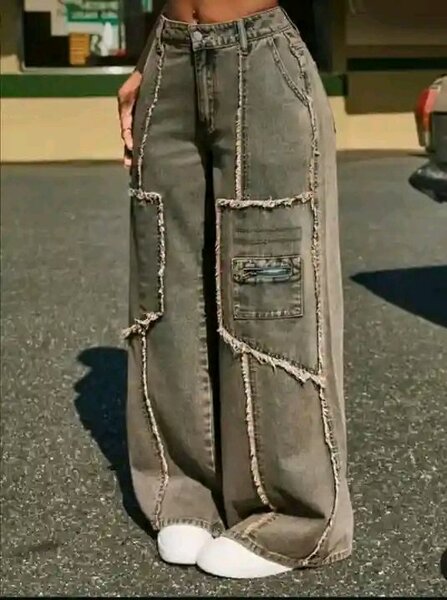 Jean large évasé tendance