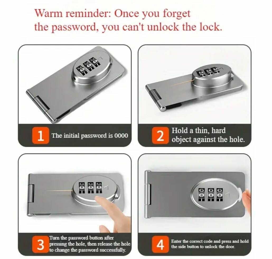 Cadenas à combinaison pour armoire
