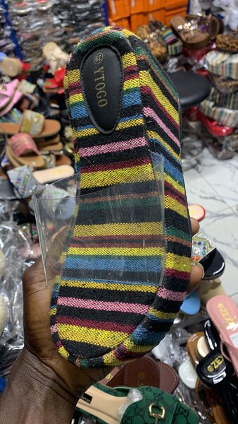 Pantoufles Rayées Confort