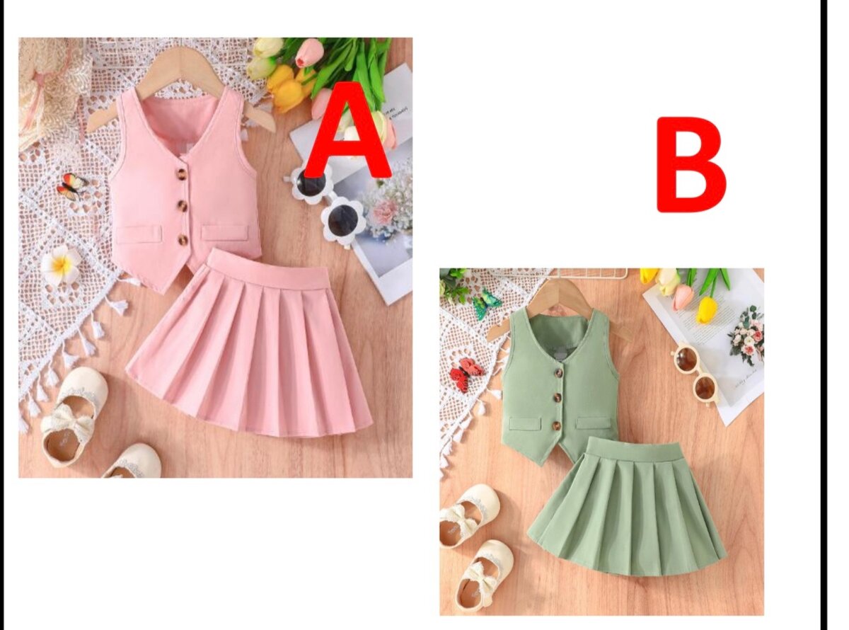 Two pieces girl dress