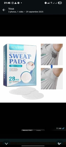 Coussinets Anti-Transpiration