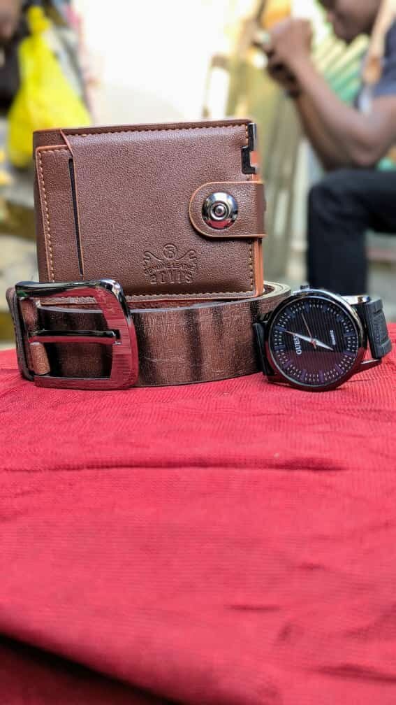 Men's belts and wallets