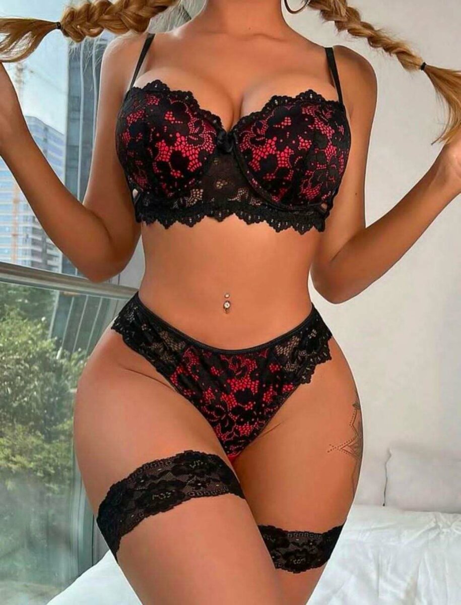 Ensemble lingerie dentelle sexy