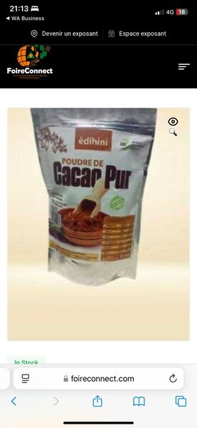 Poudre de cacao naturelle