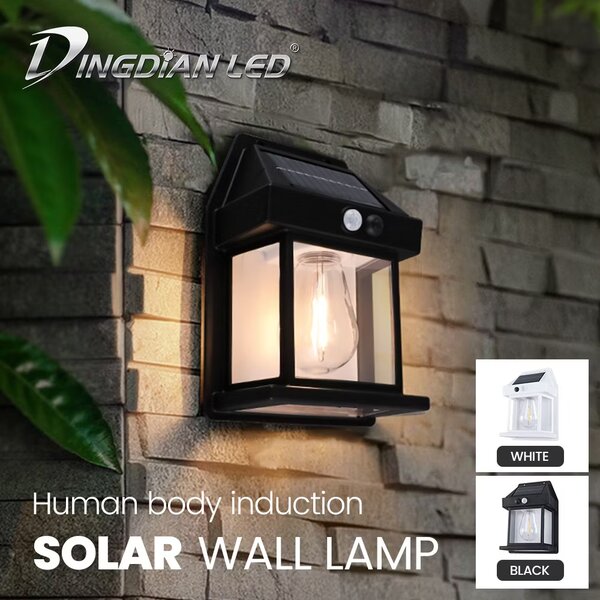 Dingdian LED Solar waterproof wall light 3 lighting mode out