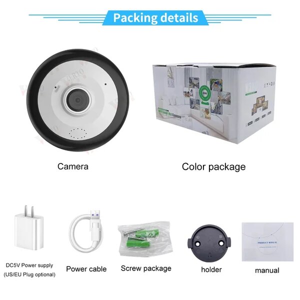 Panoramic wifi Cctv camera