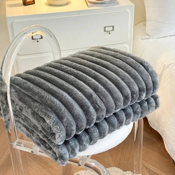 Plaid en fausse fourrure doux