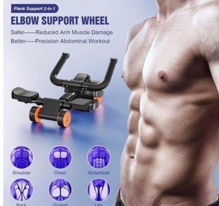 Roue de soutien abdominal 2-en-1