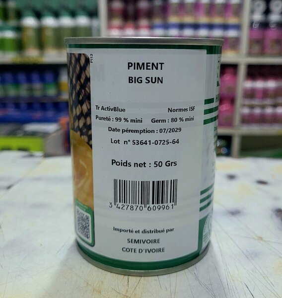 Piments épicés Big Sun 50g