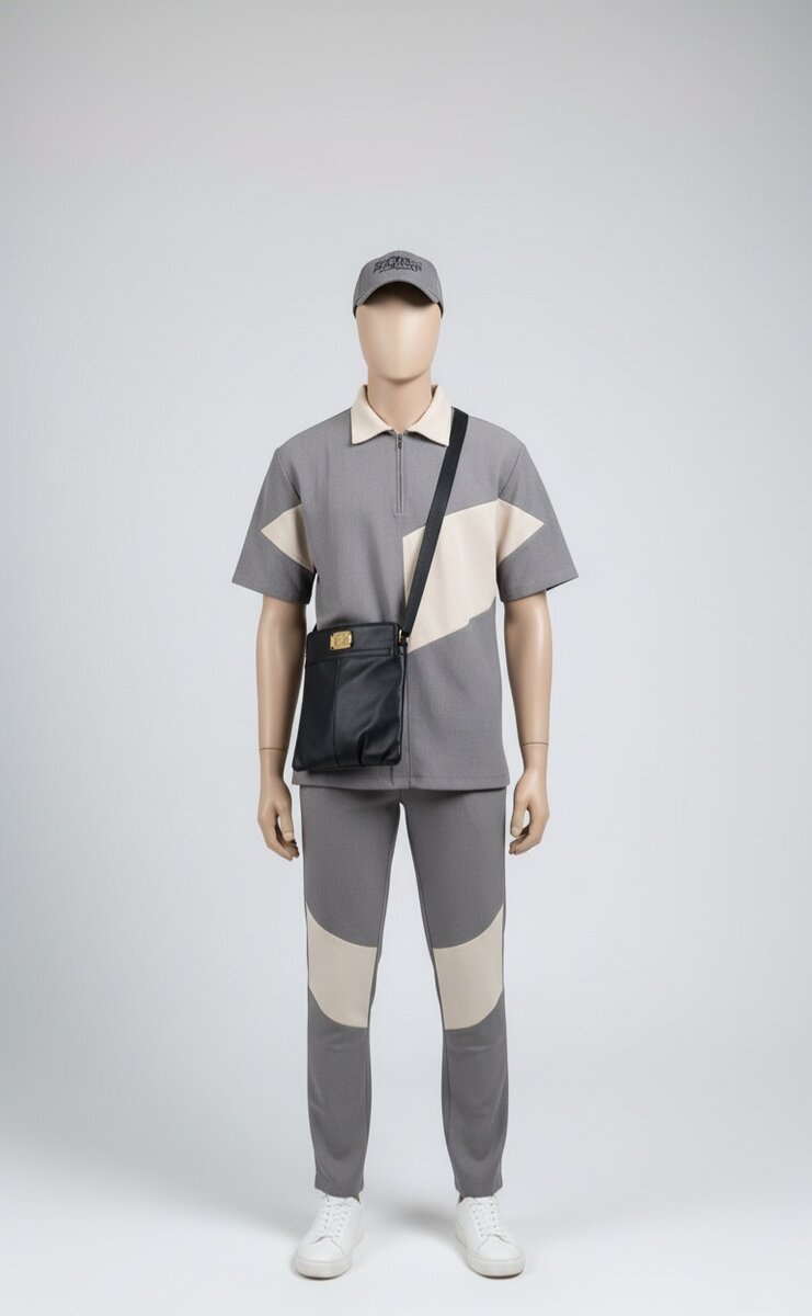 Ensemble Décontracté Homme Gris