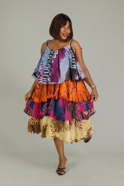 Robe Bohème Multicolore batik