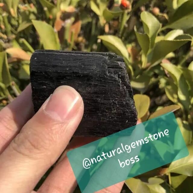 Natural Black tourmaline pendant