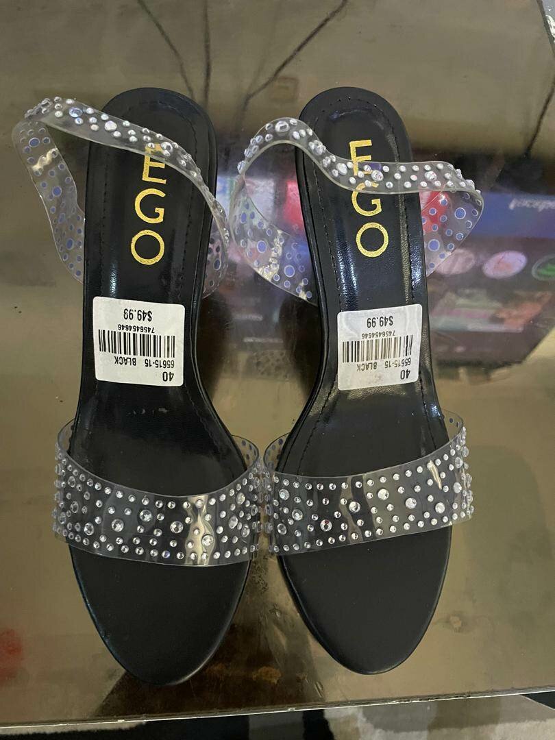 Sandales à talons strass chic