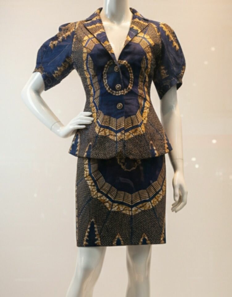 Ensemble tailleur imprimé élégant