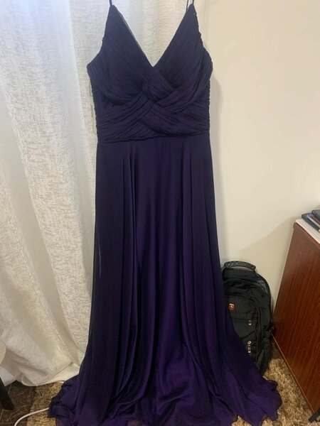 purple formal dress