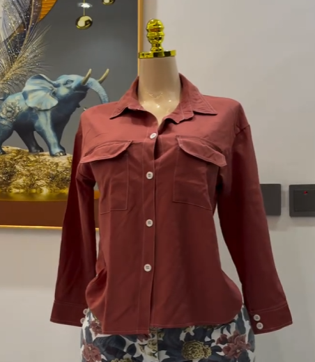Womens shirt burgundy