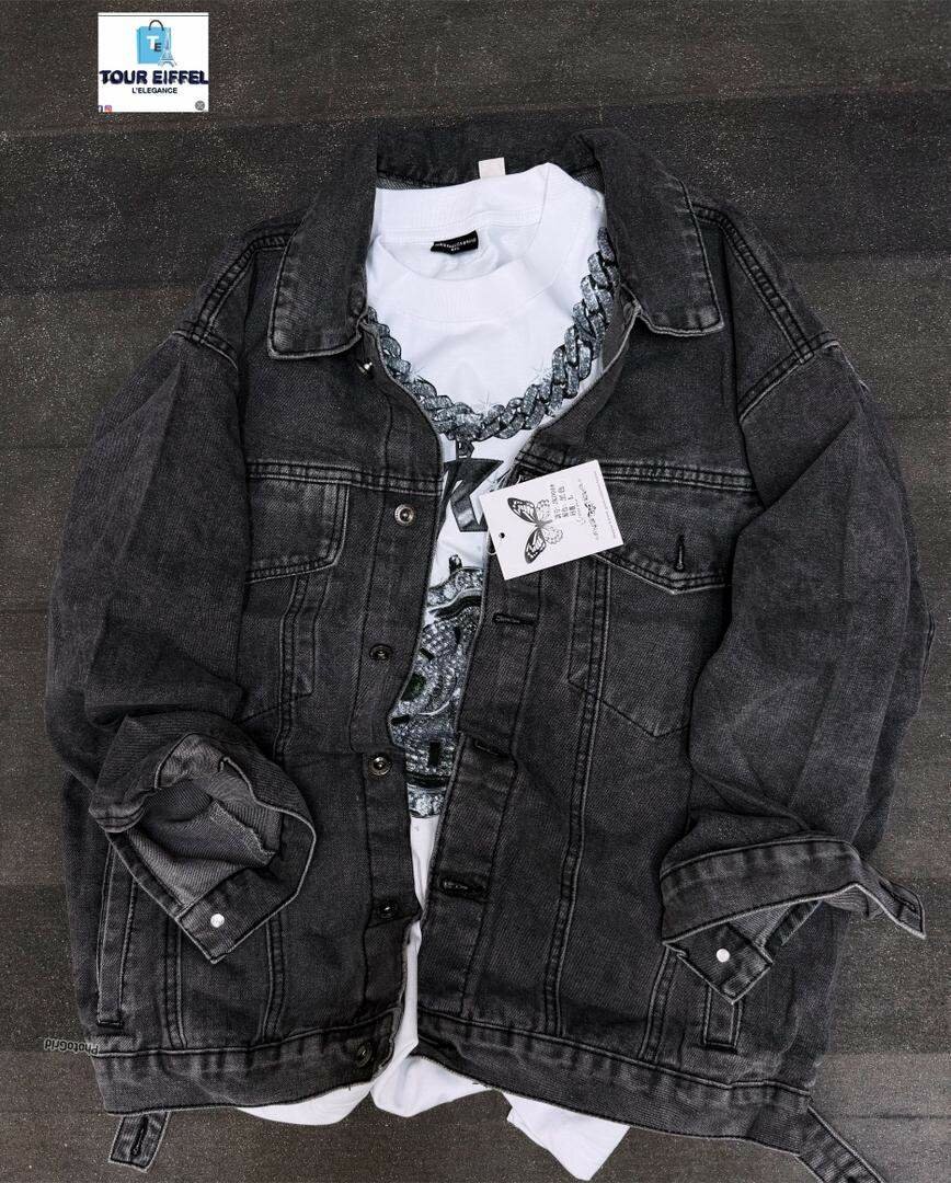 Veste en jean unisexe tendance