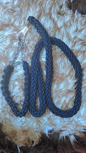 Laisse en corde tressée durable