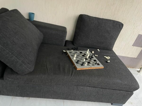 L-shaped couch