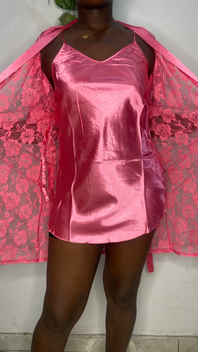 Silky Lace Nightwear Set