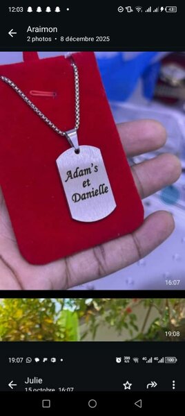 Bracelet chaîne massif personnalisé