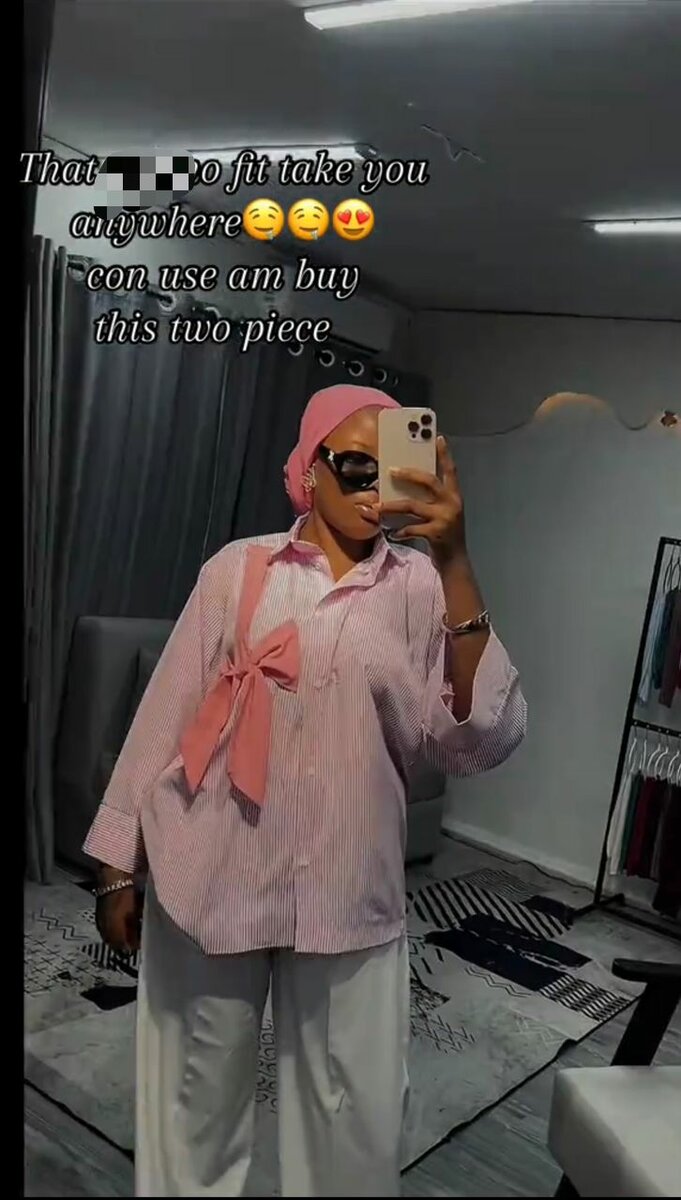 Ensemble chic à rayures