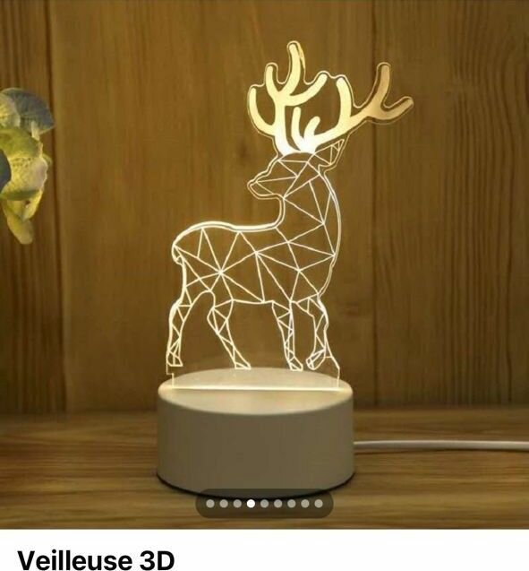 Veilleuse 3D LED Décorative