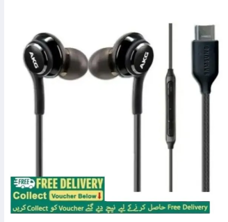 AKG Samsung Handsfree - USB C Type Jack - 100% Original AKG Handsfree Imported , High Quality Deep Bass / Sound - Samsung Earphones - Headphones - Handfree