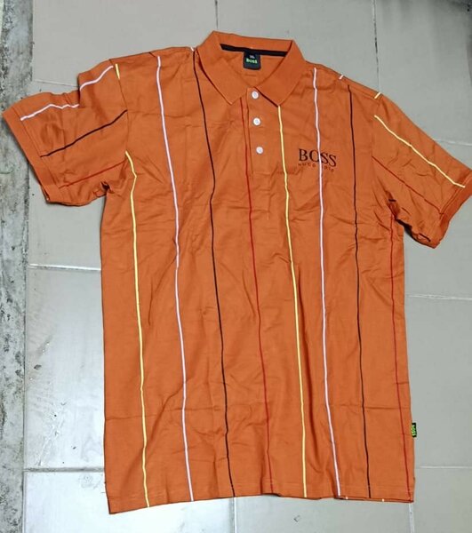 Polo en coton rayé élégant