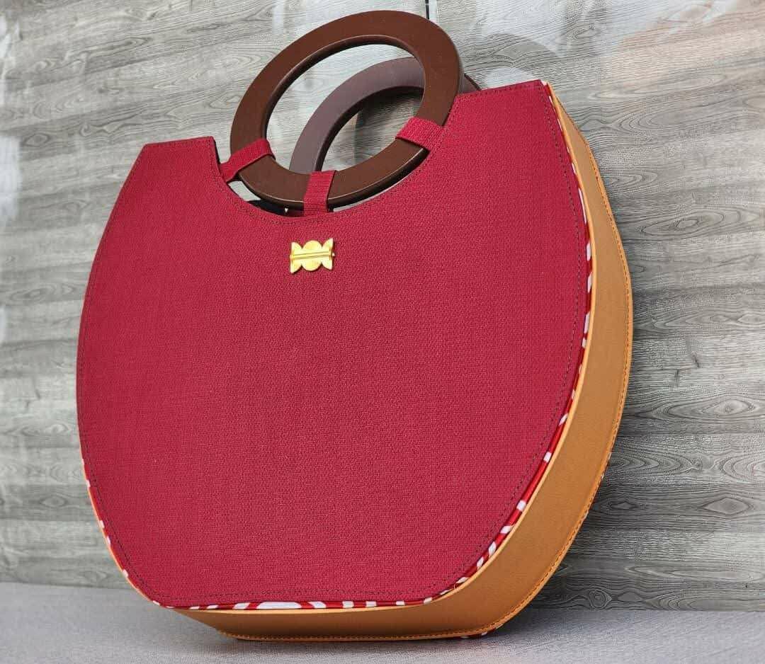 Sac à main caba rouge
