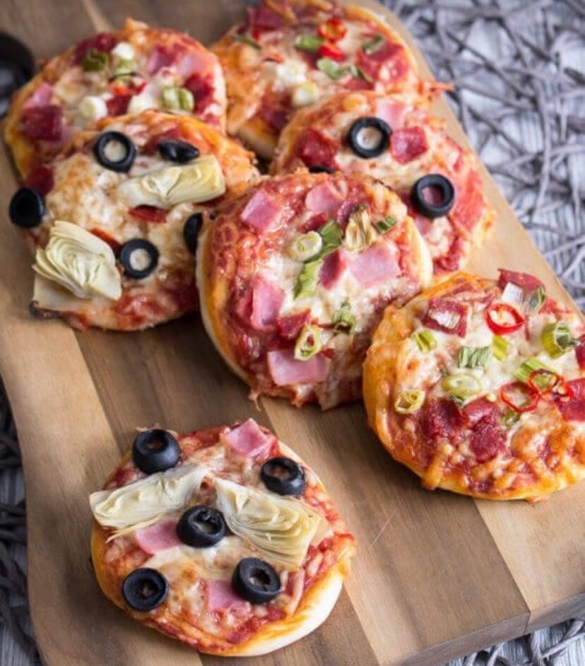 Pastel & mini pizza