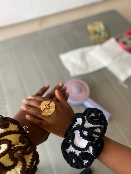 Handmade Crochet Hair Scrunchies