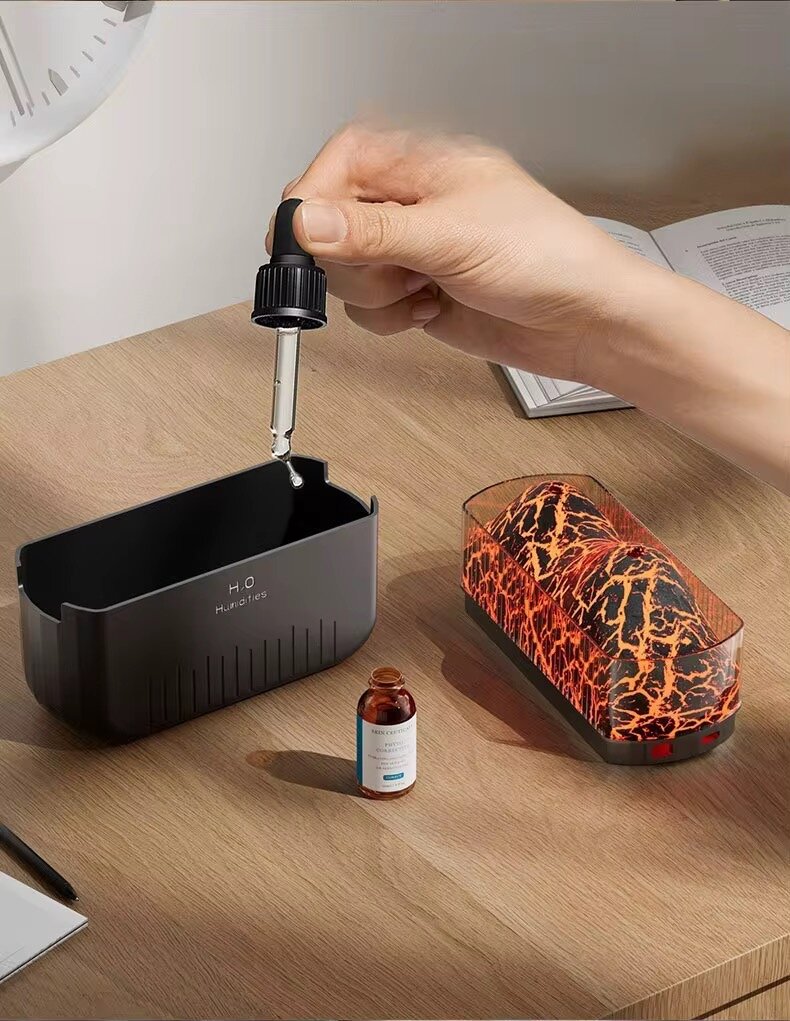 Humidificateur LED Effet Volcan