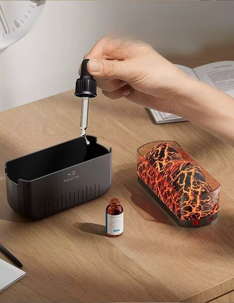 Humidificateur LED Effet Volcan