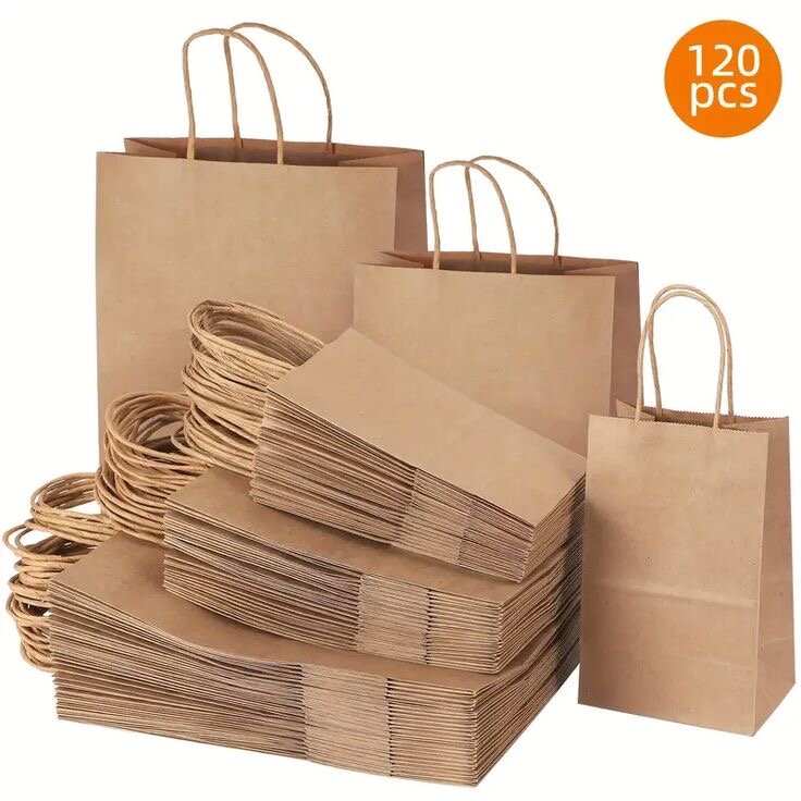 Sacs en papier kraft 120 pcs