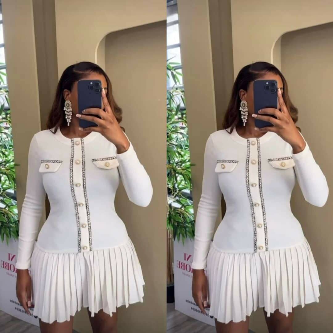 Robe élégante à volants