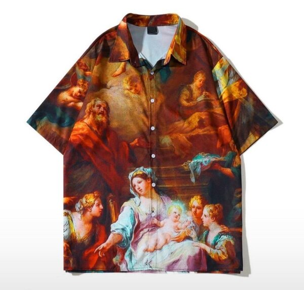 Chemise imprimée art classique