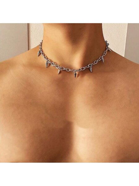 Collier chaîne punk